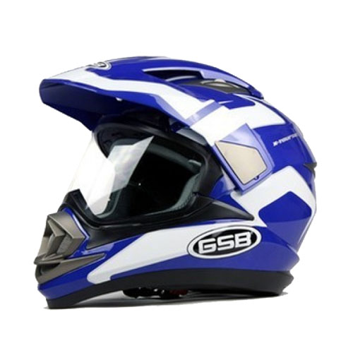 Купить шлем кроссовый с защитным стеклом GSB XP-14 А