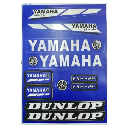 Купить наклейки Yamaha Dunlop blue A4 Наклейки Yamaha Dunlop blue A4