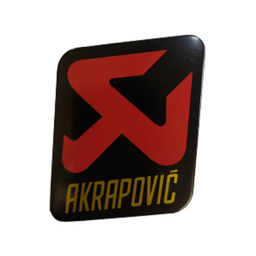 Купить наклейку на глушитель 3d AKRAPOVIC прямоугольную