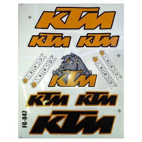 Купить наклейки KTM MOTOREX A4 Наклейки KTM MOTOREX A4