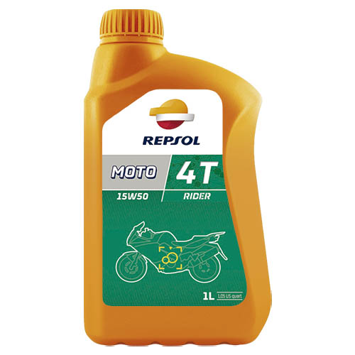 Купить масло четырехтактное 15W50 минеральное REPSOL Moto Rider 4T 1 л