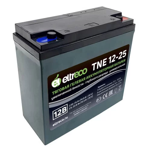 Тяговый аккумулятор Eltreco TNE12-25 (12V21A/H C3)