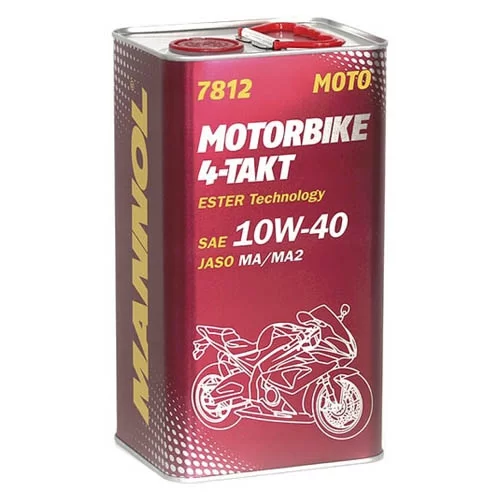 Купить масло MANNOL 7812 Motorbike 4-Takt 10w40 4л Масло MANNOL 7812 Motorbike 4-Takt 10w40 4л