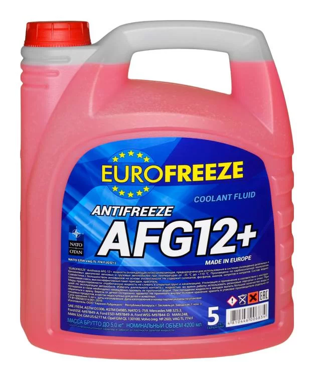Охлаждающая жидкость Antifreeze AFG 12+ 4,8 кг красный Охлаждающая жидкость Antifreeze AFG 12+ 4,8 кг красный