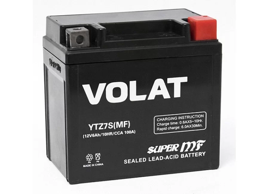 Купить аккумулятор Volat YTZ7S-BS (MF) AGM (6 A/H) Аккумулятор Volat YTZ7S-BS (MF) AGM (6 A/H)