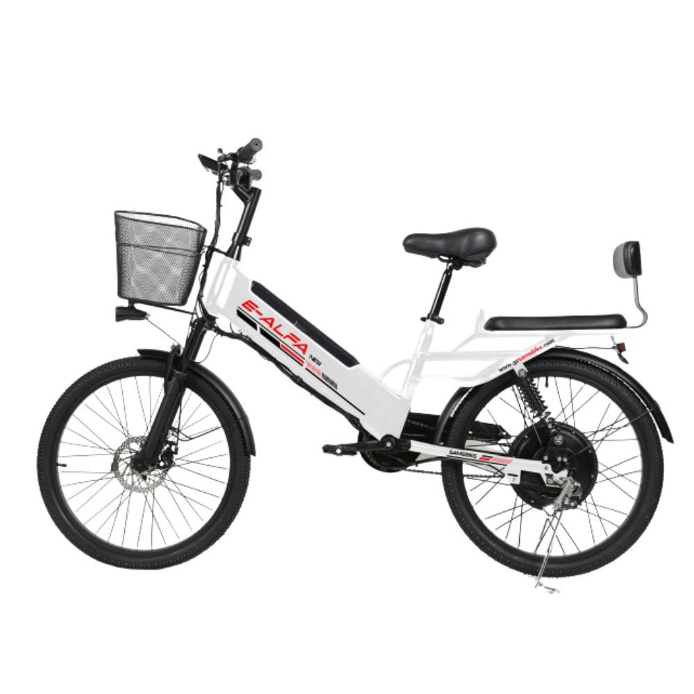 Купить Электровелосипед двухколёсный для взрослых SAMEBIKE Е-ALFA NEW (Белый) Электровелосипед двухколёсный для взрослых SAMEBIKE Е-ALFA NEW (Белый)
