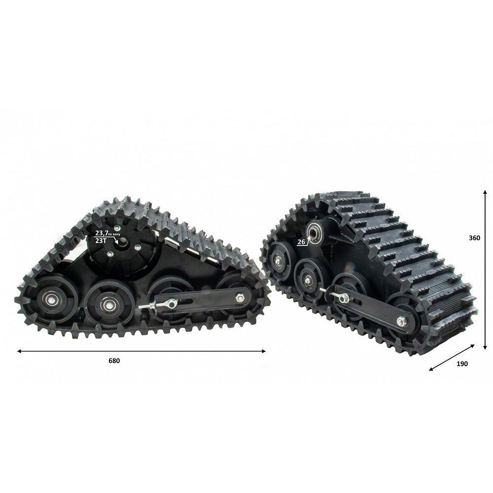 Зимний комплект для квадроциклов ATV (АТВ) 125/110 (лыжи + гусеницы)