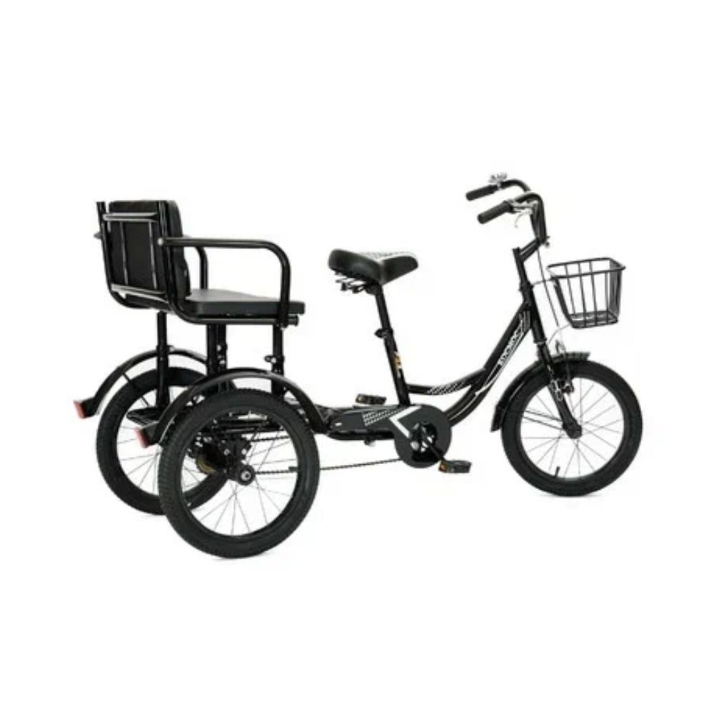 Двухместный трехколесный велосипед РВЗ Космос детский 