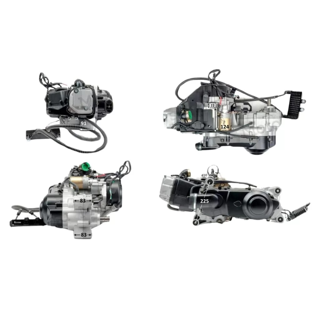 Двигатель 200см3 161QMK (61x57,8) для ATV, вариатор + реверс + масло радиатор