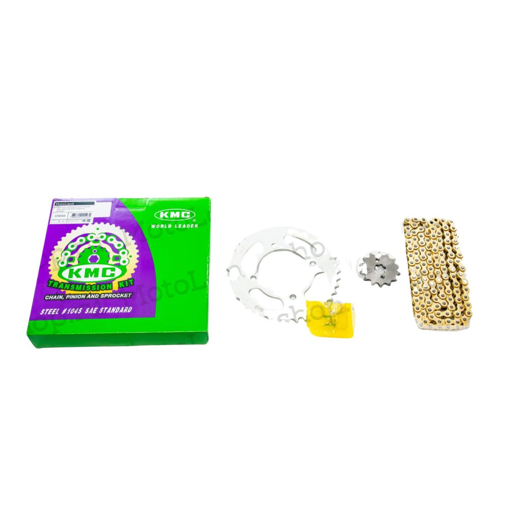 Купить комплект (приводная цепь+звезды) 420-120L/420-14/420-41 KMC Питбайк Комплект (приводная цепь+звезды) 420-120L/420-14/420-41 KMC Питбайк