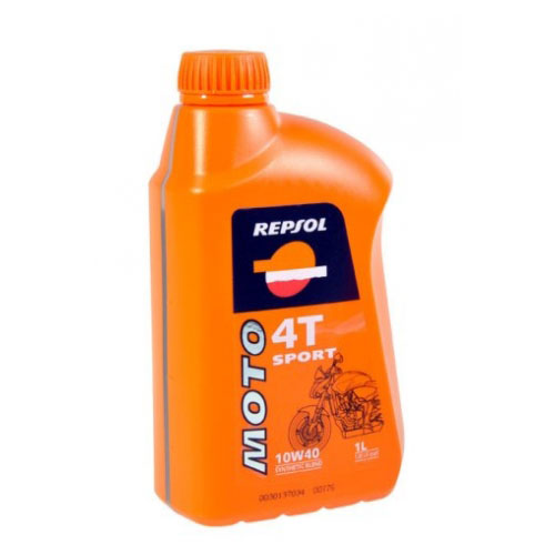 Полусинтетическое моторное масло Repsol MOTO SPORT 4T 10W40 1л