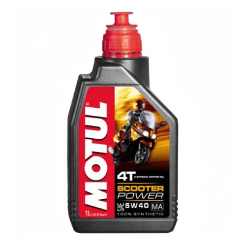 Купить синтетическое моторное масло MOTUL 5W40 для 4-х тактных скутеров
