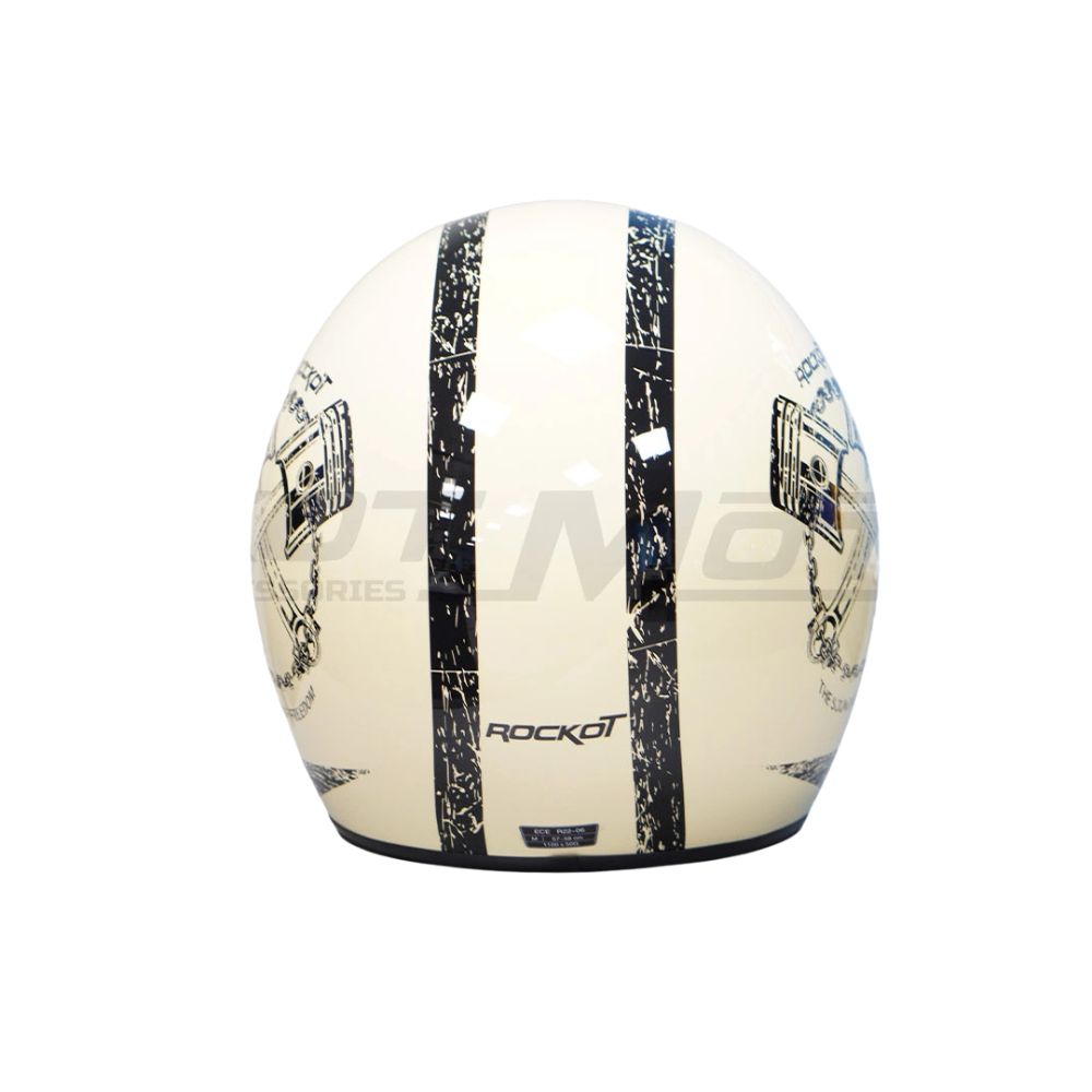 Шлем открытый с козырьком ROCKOT RM-391 Classic Style