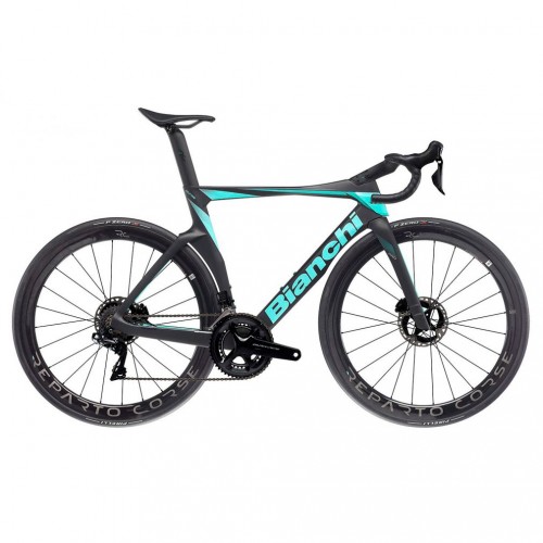 Велосипед Bianchi Oltre Pro Dura Ace Di2 12S / Черный-Целесте / Рама 57″