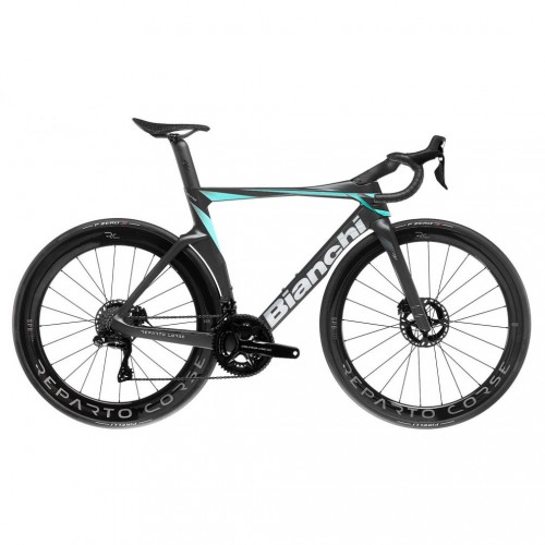 Велосипед Bianchi Oltre RC Dura Ace Di2 12S / Черный-Целесте / Рама 55″