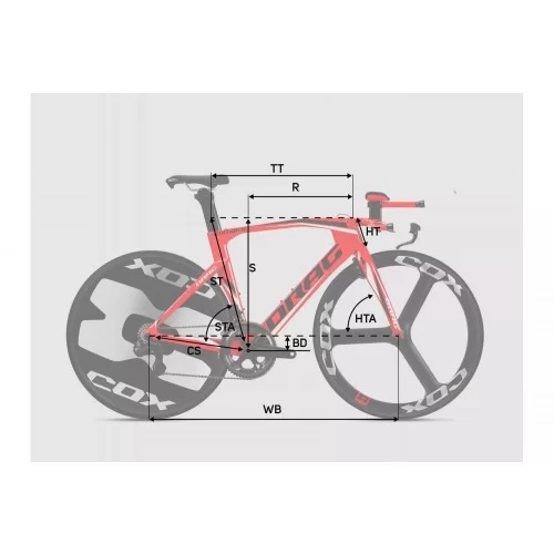 Велосипед DRAG TT Stallion Pro Ultegra 2022 / Красный-Черный