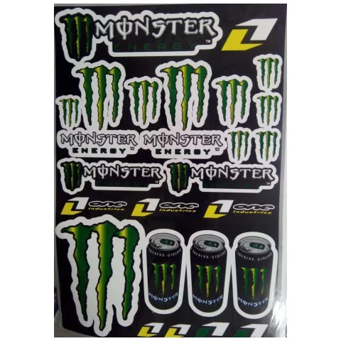 Купить наклейки на мотоцикл ENERGY MONSTER Taurine one industries Наклейки на мотоцикл ENERGY MONSTER Taurine one industries